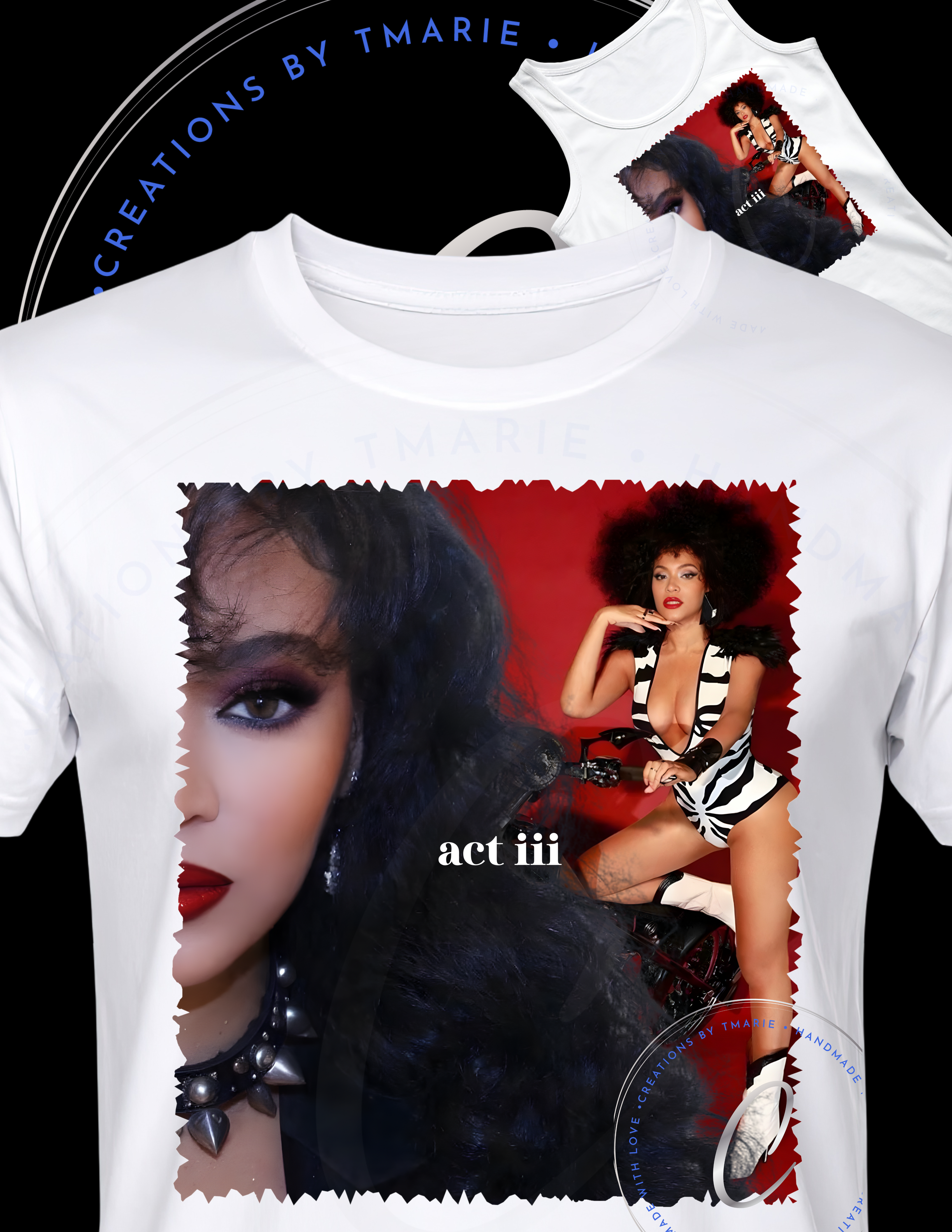 Customize Tee Option 1(White Shirt only)